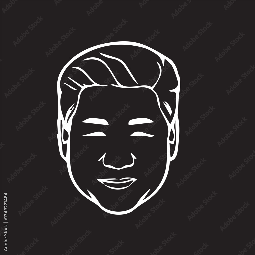 happy satisfied man in vector art happy satisfied man in vector art