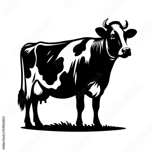 Holstein cow silhouette