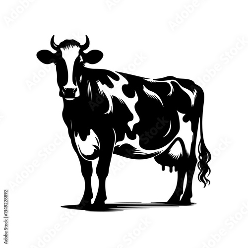 Holstein cow silhouette