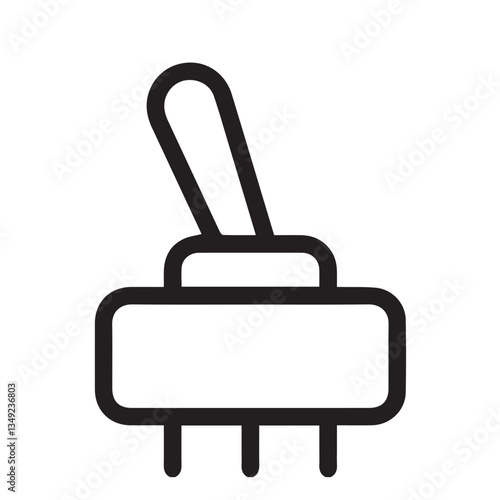 Large gear box switch in vector art