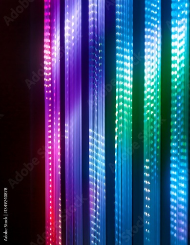 Smooth Color Transition on a Vibrant LED Signboard