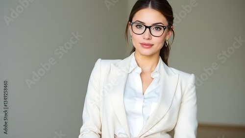 Beautiful Nerd Woman with Glasses – Smart and Stylish