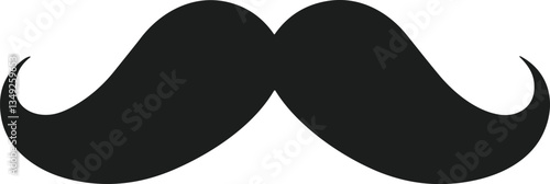 Mexican Mustache Silhouette - Classic Vector Icon for Cinco de Mayo