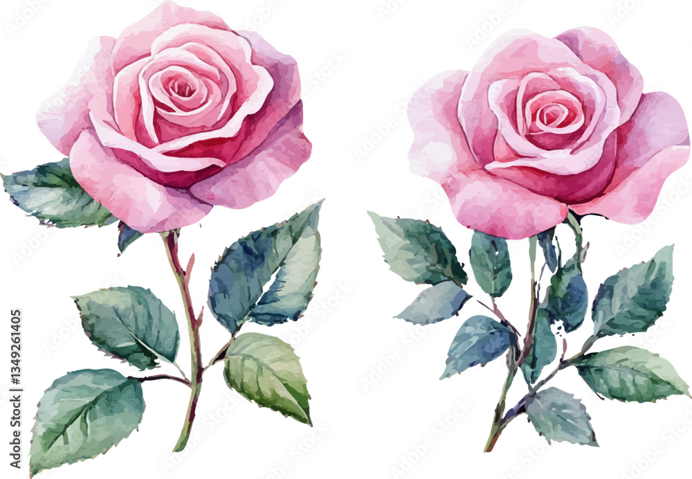 Naklejka premium bouquet of pink roses