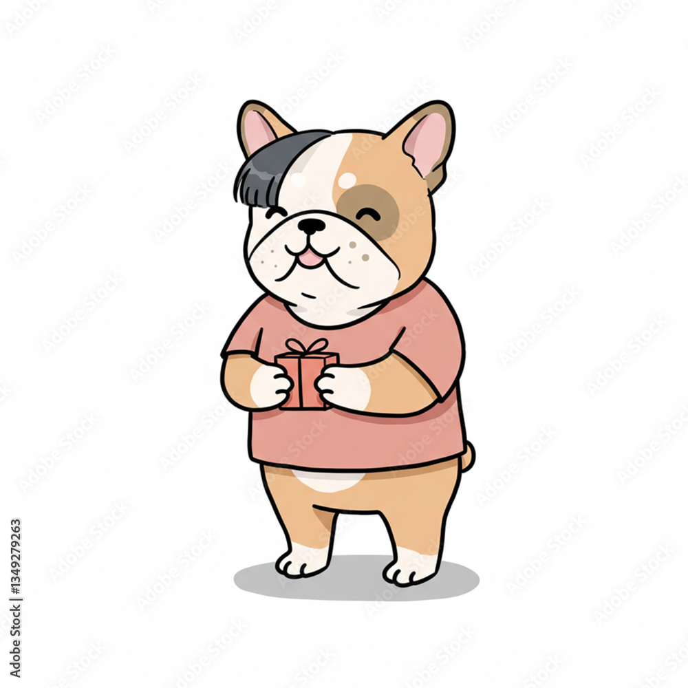 다양한 표정과 동작을 가진 불독 캐릭터 / Bulldog Character with Various Expressions and Actions 다양한 표정과 동작을 가진 불독 캐릭터 / Bulldog Character with Various Expressions and Actions