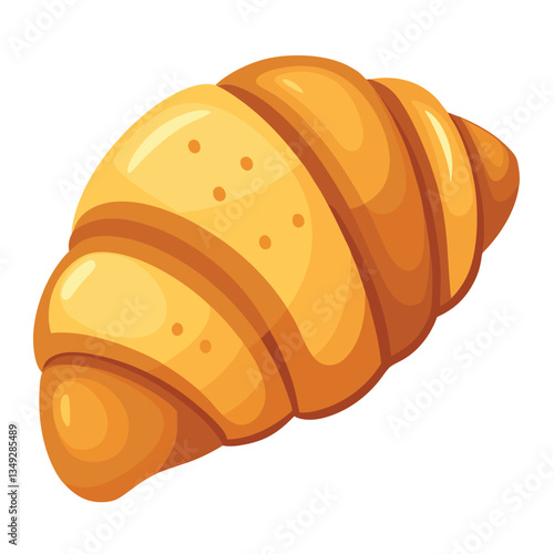 Cartoon Croissant Illustration