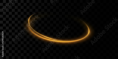 Abstract light speed motion effect.Gold color spiral glow effect.Magic shiny lin
