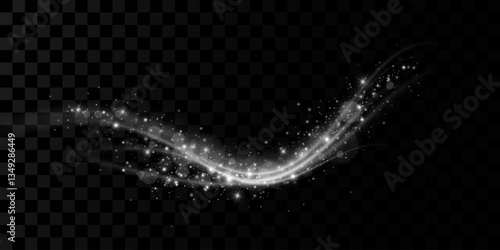 Texture of cold winter wind. Light effect for advertising, holidays, cards, gifts. light wind. Christmas decoration.