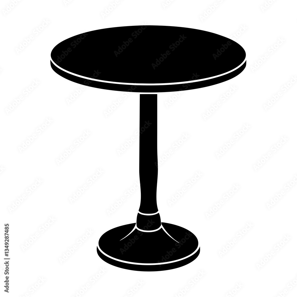 round table isolated on white round table isolated on white