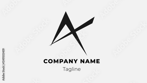 A modern flat design logo with blitz 