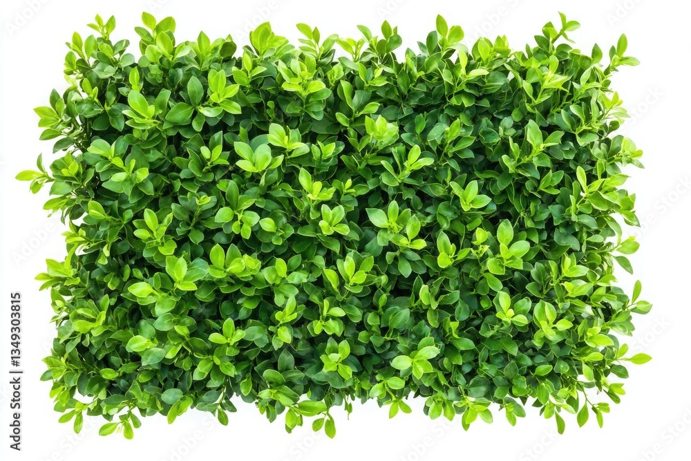 Obraz premium Top view green hedge for landscaping isolate on white background