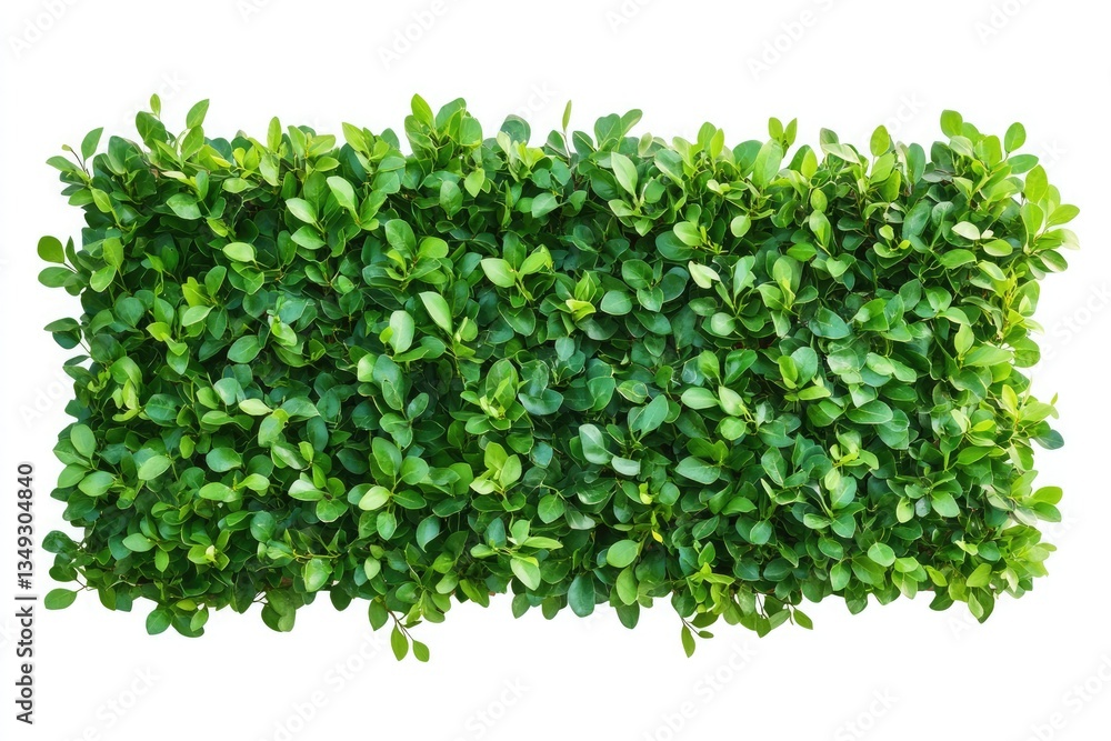Obraz premium Top view green hedge for landscaping isolate on white background