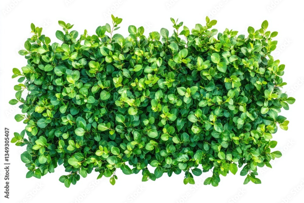 Obraz premium Top view green hedge for landscaping isolate on white background