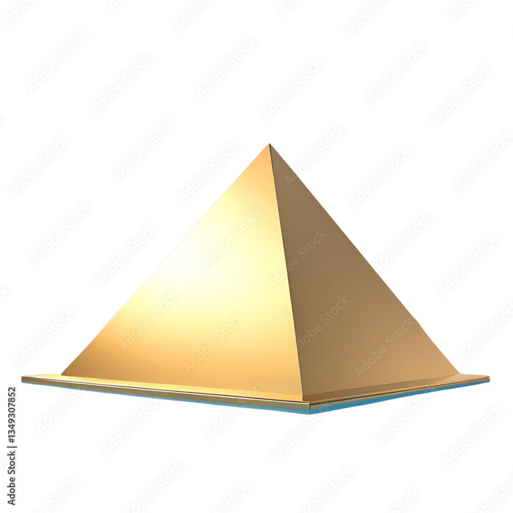 Fototapeta premium pyramid isolated on white