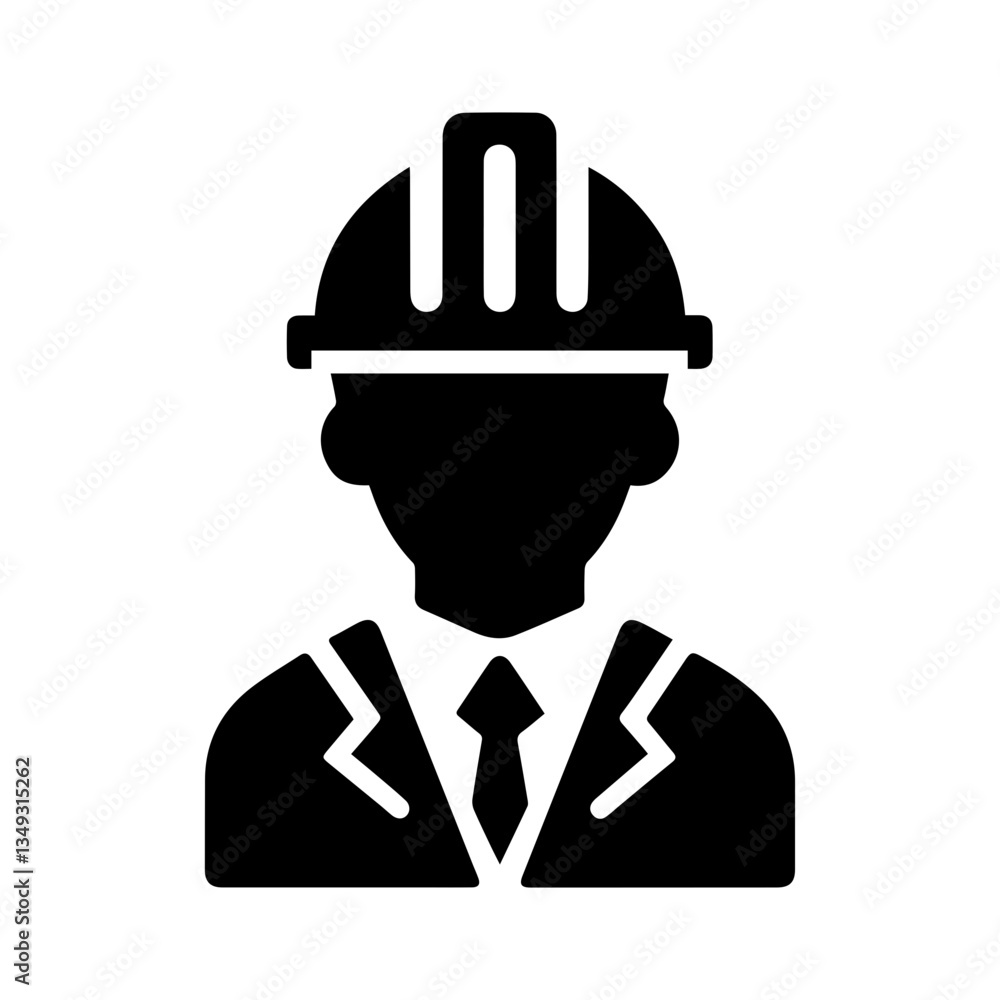 Construction Builder Engineer Worker vector icon Construction Builder Engineer Worker vector icon