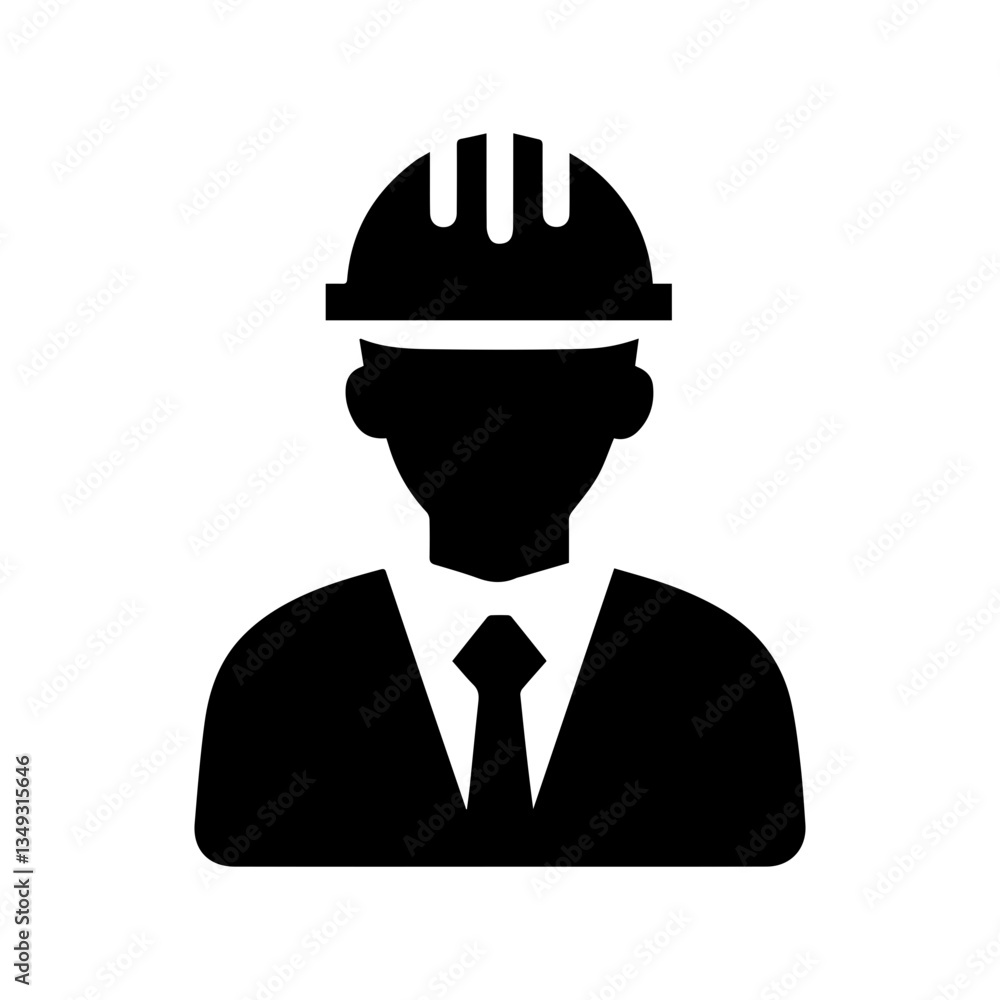Construction Builder Engineer Worker vector icon Construction Builder Engineer Worker vector icon