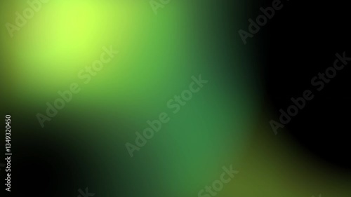 Neon Green Light Leak Overlay, Lens Flares and Gradient Background