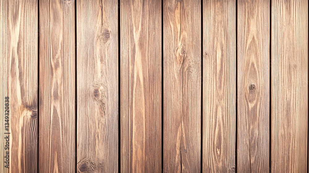 Obraz premium Brown wood plank wall texture background
