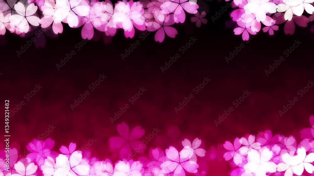 Cherry blossom loop background material Cherry blossom loop background material