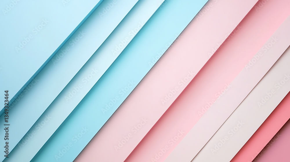 Fototapeta premium Abstract diagonal pastel color layered design