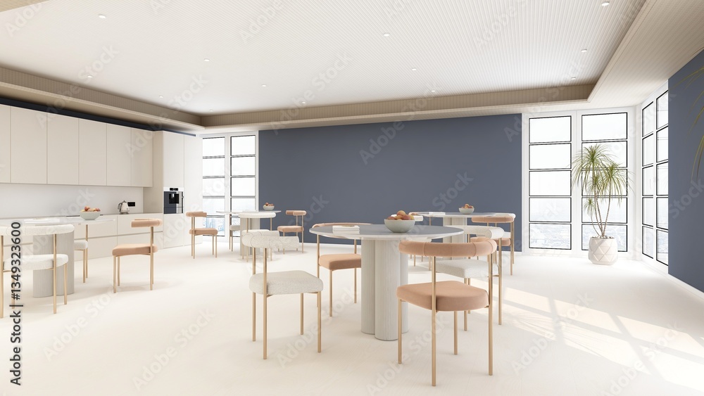 office pantry area 3d render interior design office pantry area 3d render interior design