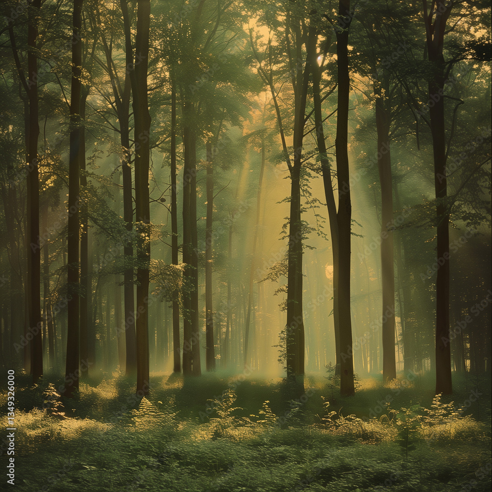 Fototapeta premium morning in the forest