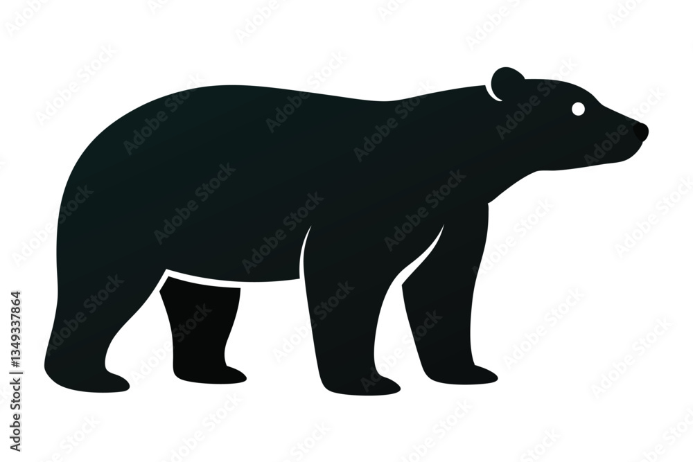 Fototapeta premium silhouette of a bear