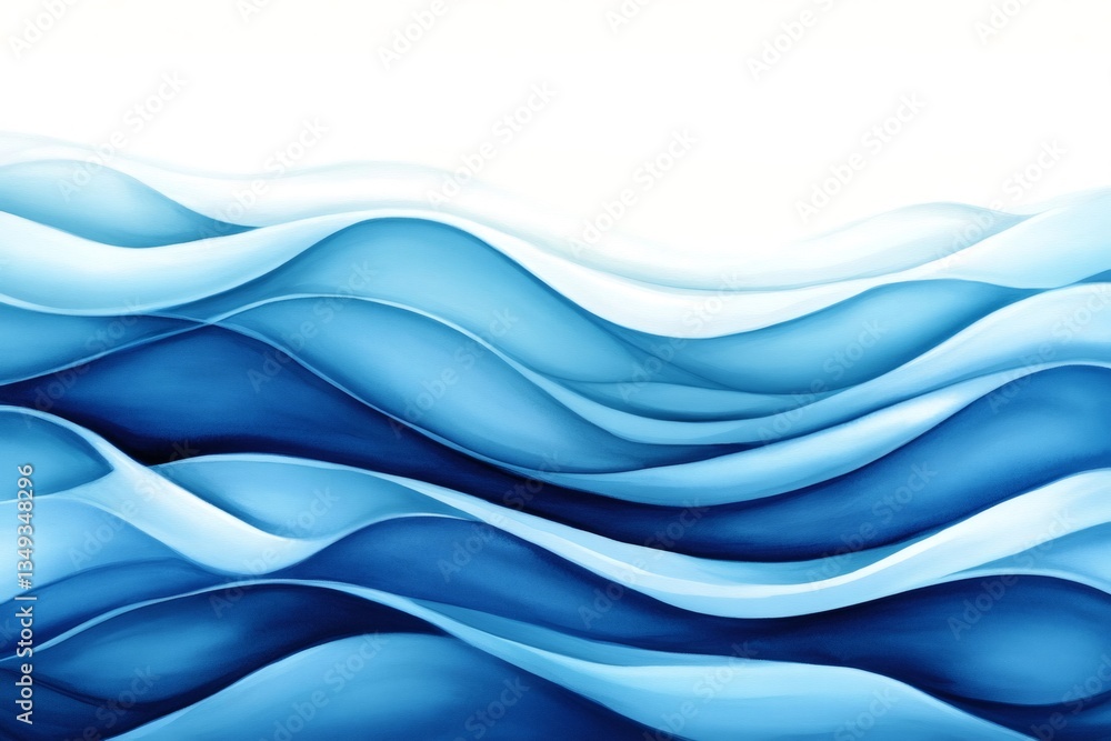 Abstract blue wavy background flowing smoothly creating elegant design Abstract blue wavy background flowing smoothly creating elegant design