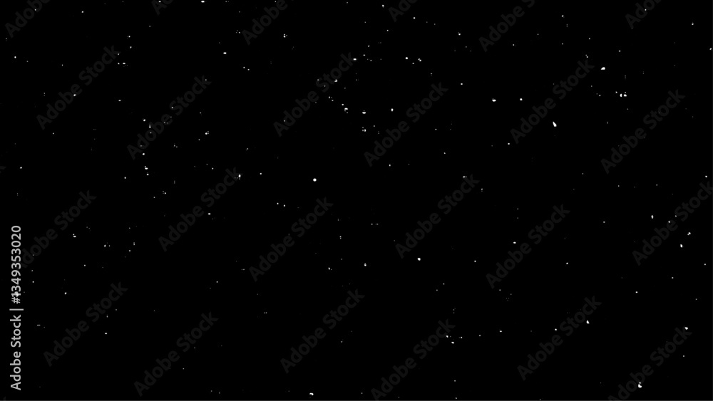 Fototapeta premium Distressed white grainy texture. Dust overlay textured. Grain noise particles. Snow effects pack. Rusted black background. Vector illustration