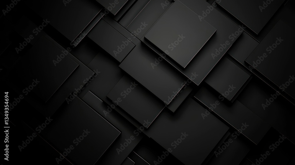 Fototapeta premium Abstract dark geometric squares background