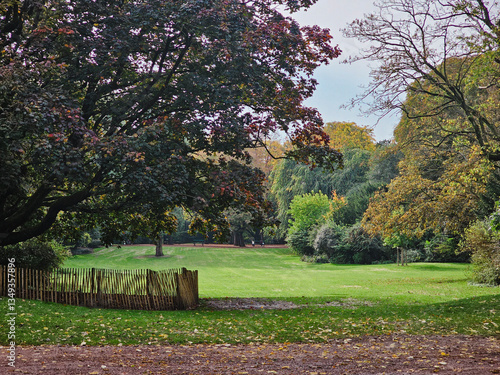 view of le Jardin Vauban (Vauban Garden ) in Lille, France