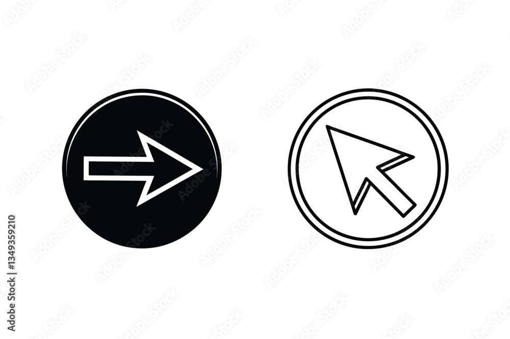 Simple Arrow and Cursor Icons Navigation, Interface, Design Elements Simple Arrow and Cursor Icons Navigation, Interface, Design Elements