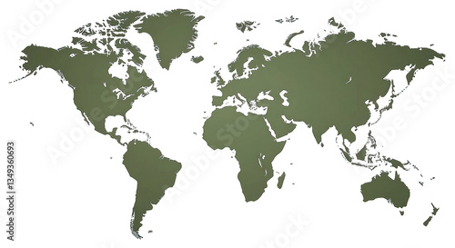 Fototapeta Naklejka Na Ścianę i Meble -  PNG The world map illustration minimalist design.