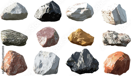 Vector natural stones cutout png, various shapes, stones png, cutout stones, shapes, natural stones, stone shapes, vector cutout, transparent stones, natural textures