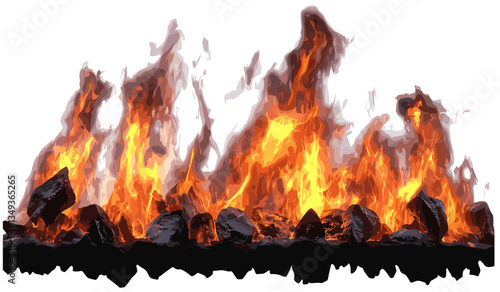 Vector cutout realistic fire blaze burn on transparent background, PNG, realistic flame, burn effect, blazing fire, fire graphic, transparent flame, fiery texture, graphic design