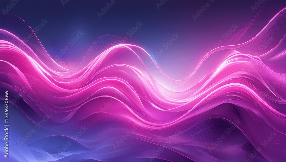 Fototapeta premium abstract pink background with waves