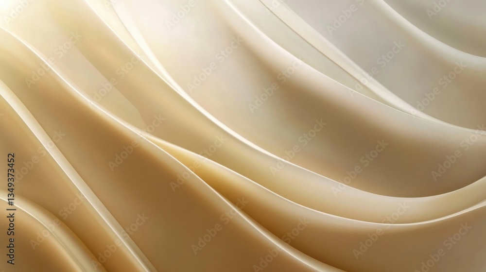 Obraz premium Abstract Beige and Cream Waves Texture Background