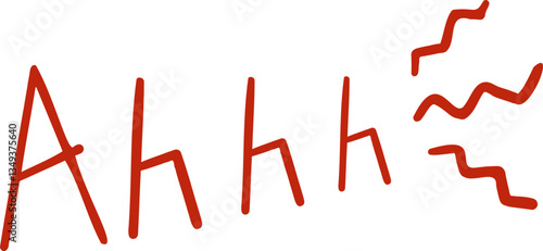 아, ahhh, 글자, 글씨, 손글씨, 빨간펜, red, 기호, 캘리그라피