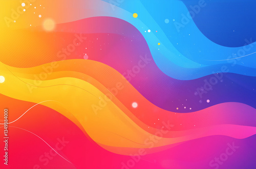 Vibrant color gradient background in high-resolution vector illustration