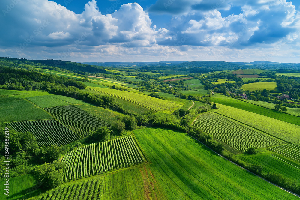 Fototapeta premium Biomass carbon harvest. waste harvest. agriculture emission. Farming crops in a rural landscape showcasing biomass practices.