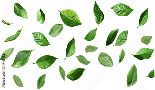 Slow down falling leaves movement, vector isolate leaves, autumn leaves, falling leaves motion, nature background, leaf movement, falling autumn leaves, vector autumn