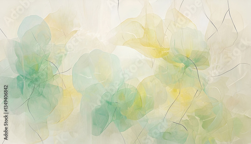 watercolor background with flowers