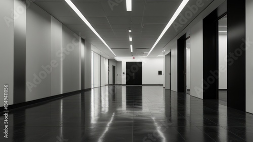 Wallpaper Mural Modern office hallway Torontodigital.ca