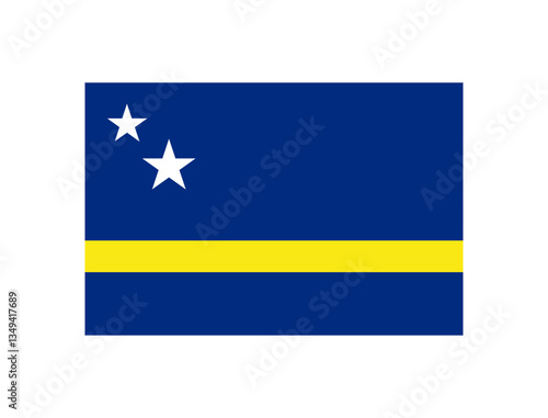 Flag of Curaçao or Curacao