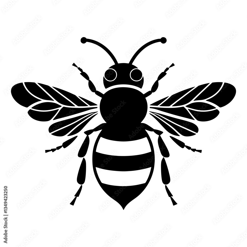 A Flying Bee black Silhouette Clipart, Honey Bee.Simple, black silhouette of a bee, perfect for nature themed designs, logos, or illustrations.Logo of Bee icon vector silhouette isolated design
A Flying Bee black Silhouette Clipart, Honey Bee.Simple, black silhouette of a bee, perfect for nature themed designs, logos, or illustrations.Logo of Bee icon vector silhouette isolated design