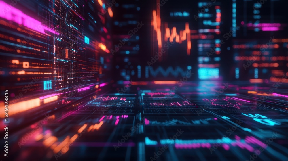 Obraz premium Digital Data Stream