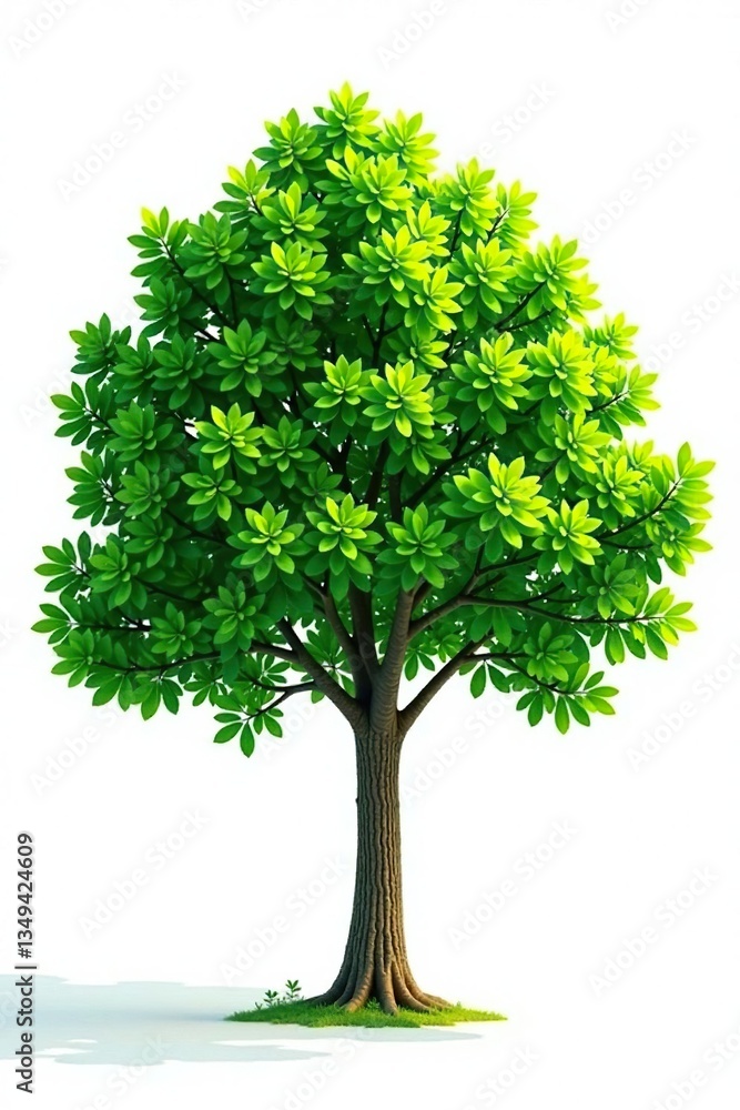 Fototapeta premium Branches of trees isolated against a clean white surface, white, greenery, nature