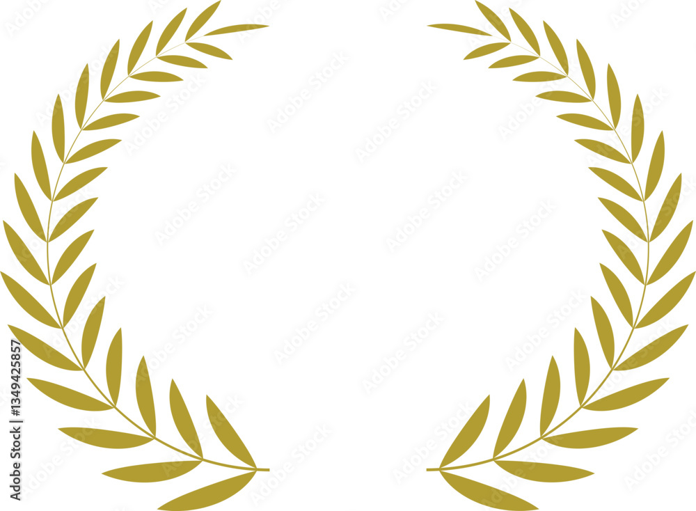 Laurel Wreath Ribbon Vector Illustration Laurel Wreath Ribbon Vector Illustration
