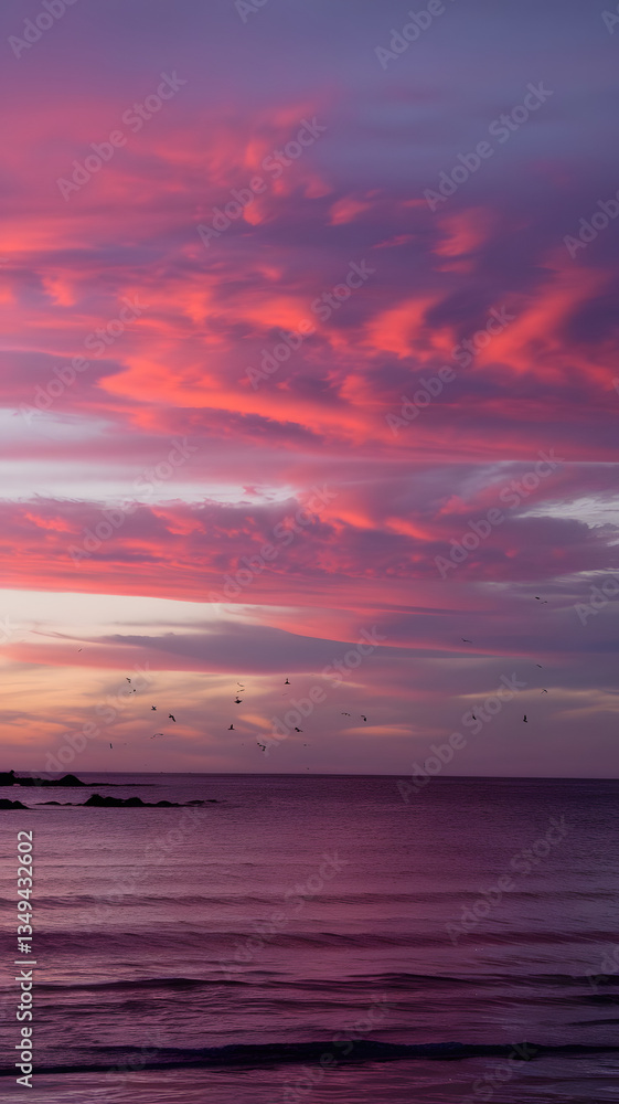 Obraz premium sunset over the sea