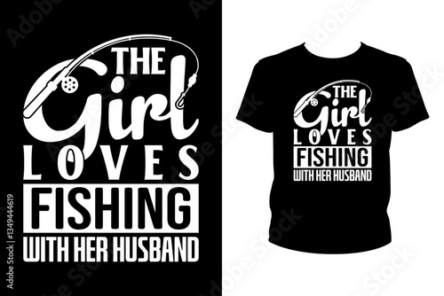The girl loves fishing with her husband - Art files for Cricut and Silhouette. You can edit them with Adobe Illustrator.